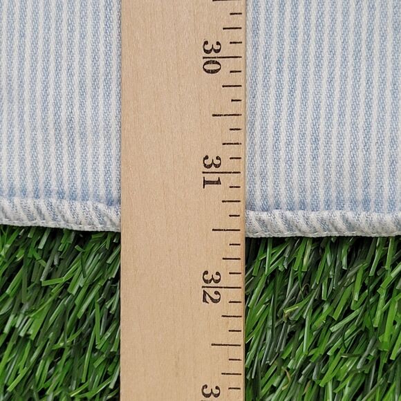 Vintage 90s Looney-Tunes Button Shirt XL 25x31 Pinstripe - Picture 5 of 16